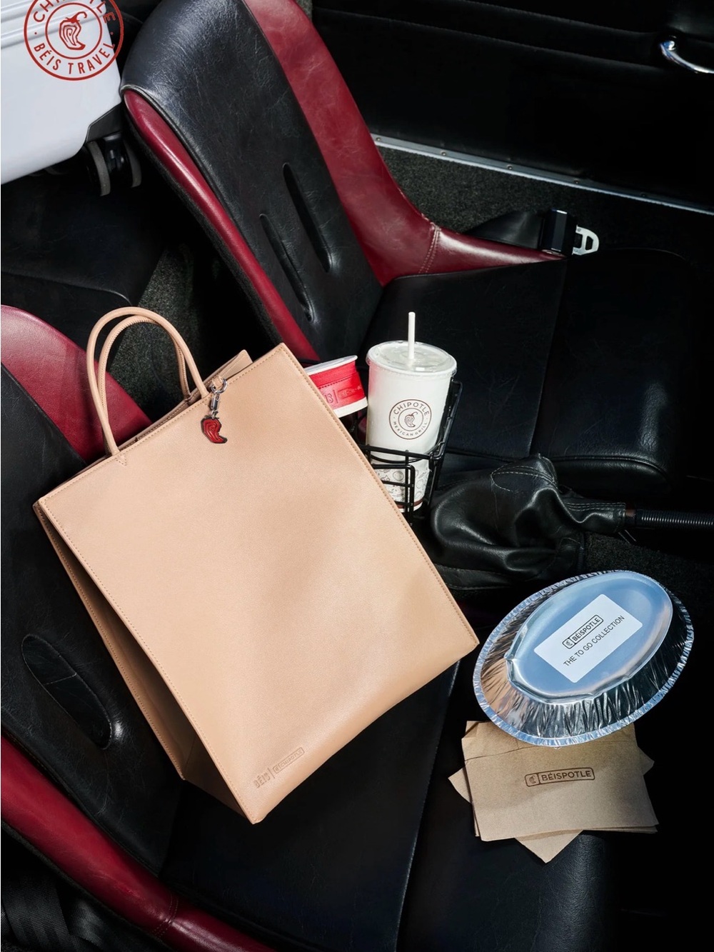 BÉIS x Chipotle The To Go Bag 
in Kraft Brown
